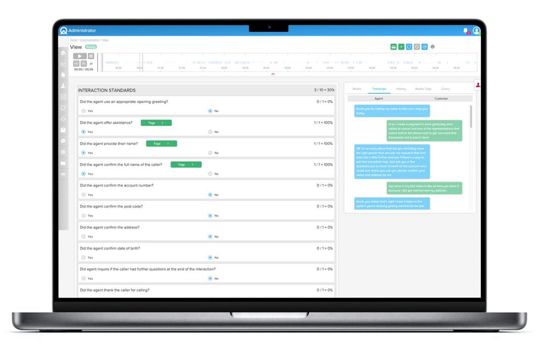 speech analytics validation call center qa software, QA Automation