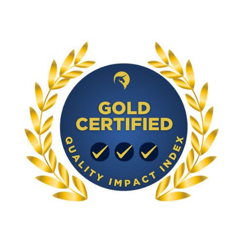 Gold Certified call center QA by BPA Quality. High-Performing & Data-Driven<br />
Your QA program is strong, efficient, and delivering measurable results. Gold Level centers see 20–25% higher efficiency, 25–30% cost savings, and significant CSAT/FCR improvements through data-driven decisions and streamlined operations.<br />
You’re on the path to best-in-class performance — now is the time to refine further and aim for Best in Class.